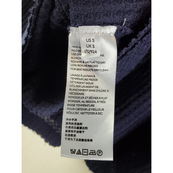 Free People Small Copenhagen Thermal Top Balloon Sleeve Oversized Waffle Knit - Picture 6 of 11